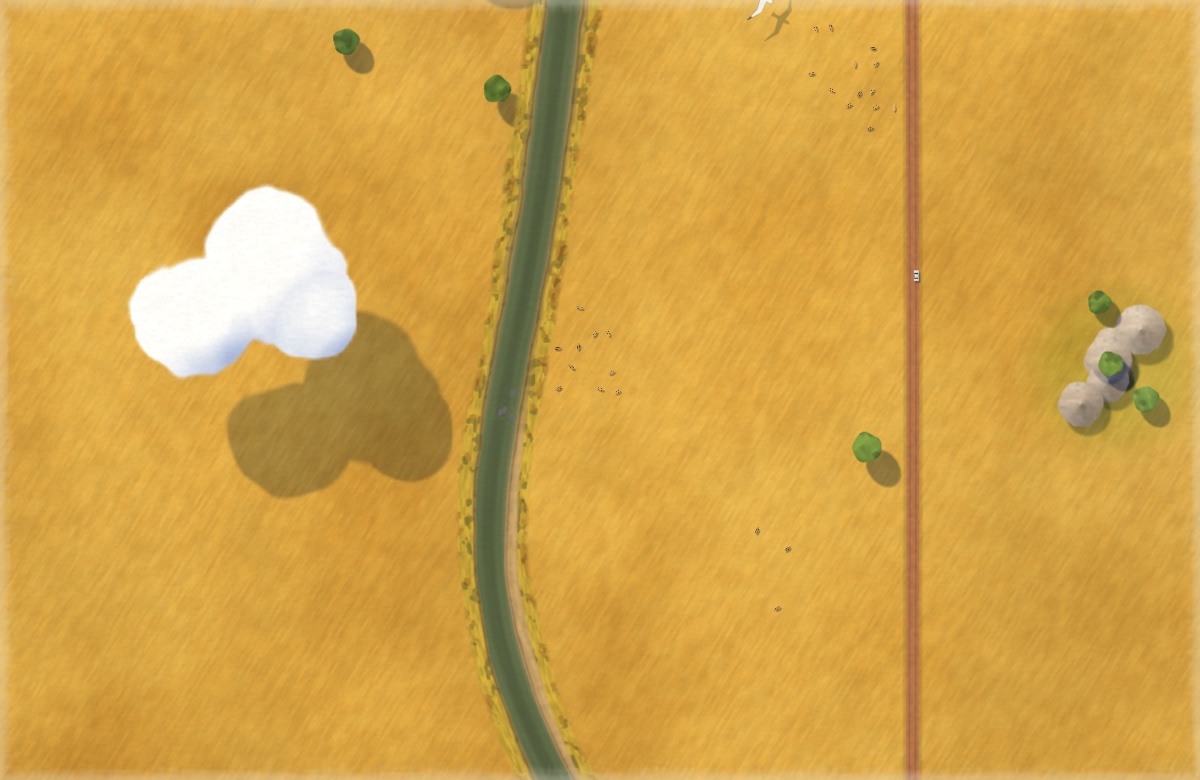 Goldenes Gras und Zebras in der Serengeti